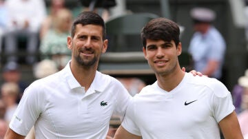 Novak Djokovic y Carlos Alcaraz