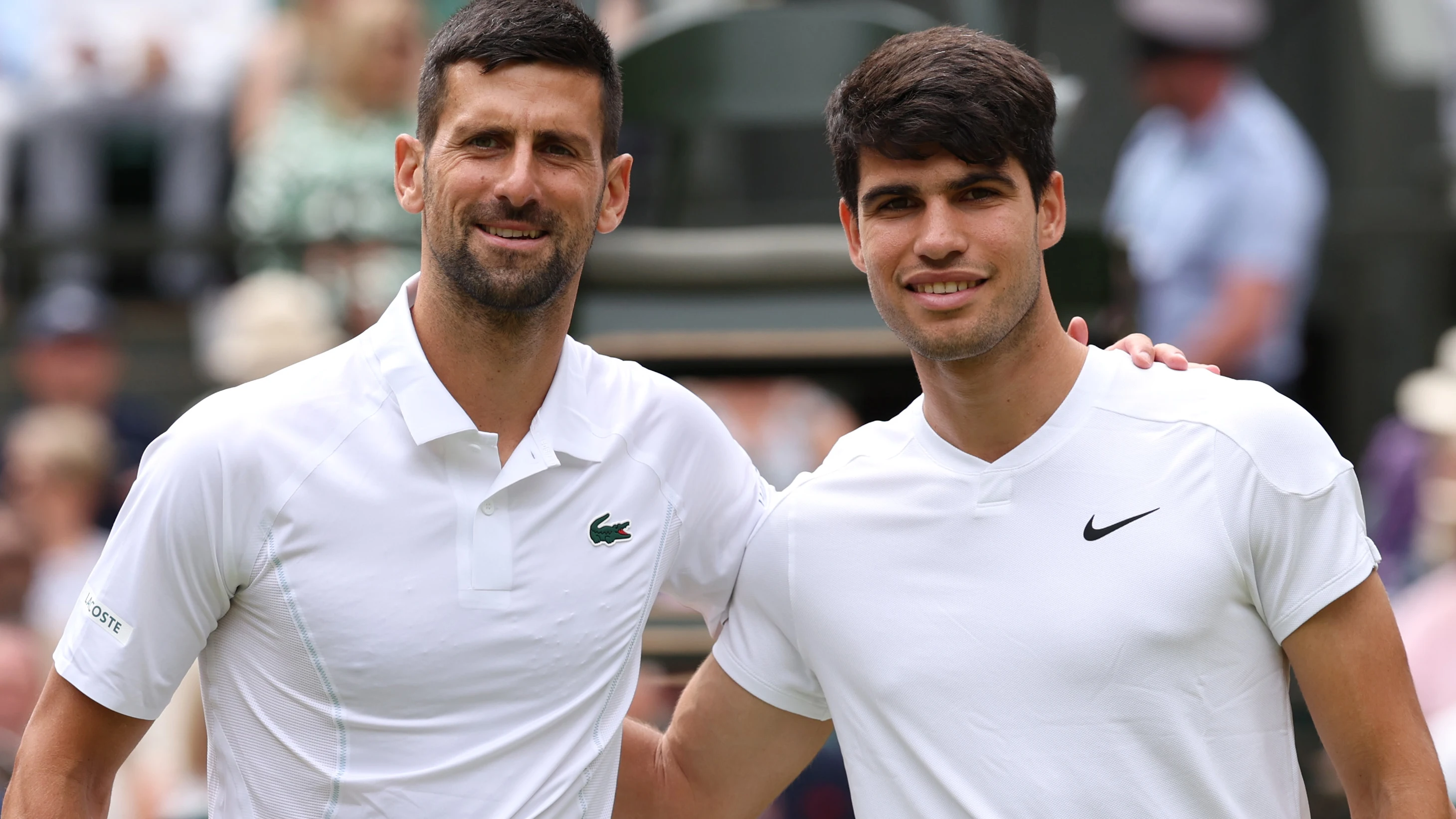 Novak Djokovic y Carlos Alcaraz