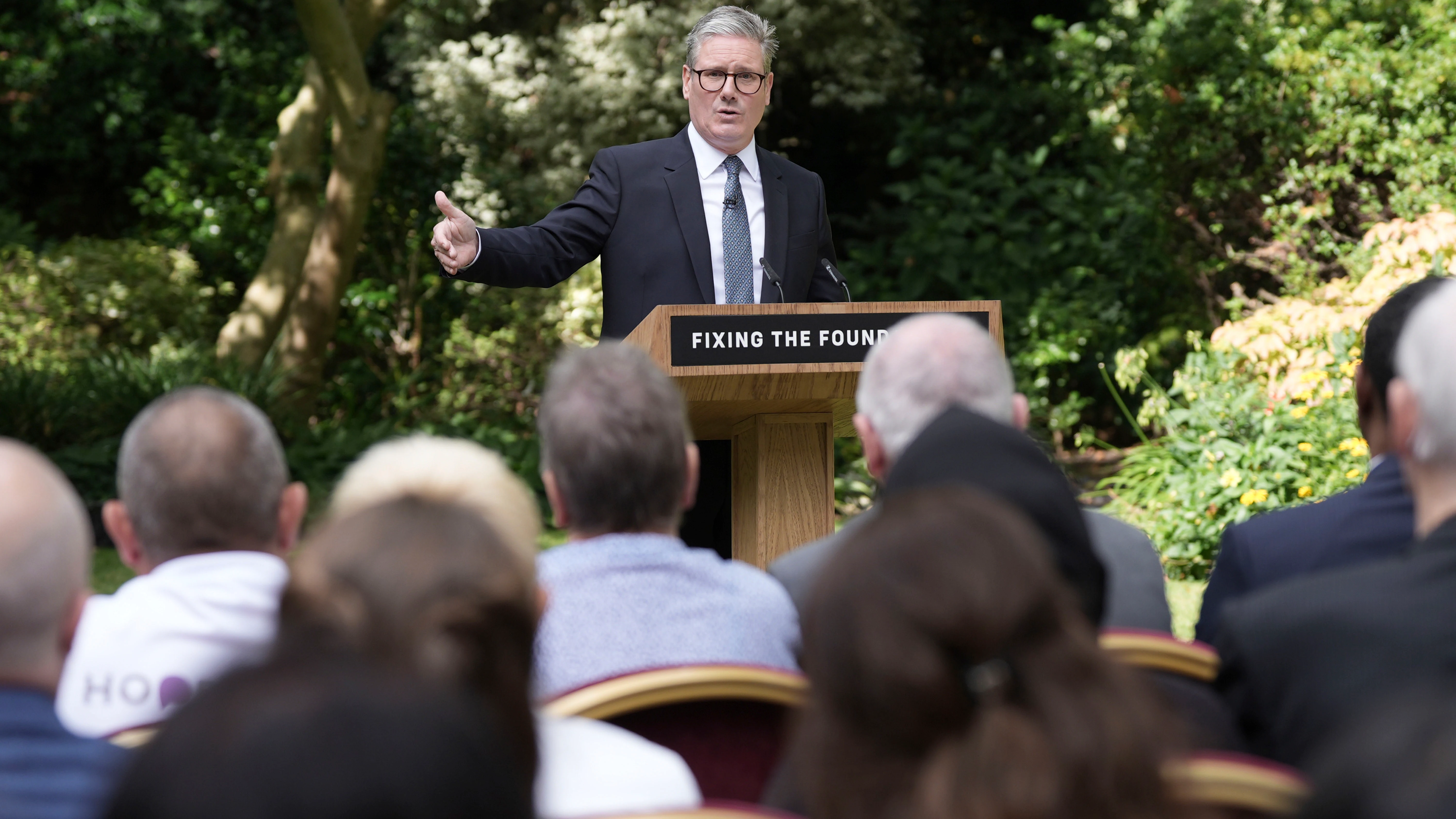 El primer ministro de Reino Unido, Keir Starmer, comparece en Downing Street