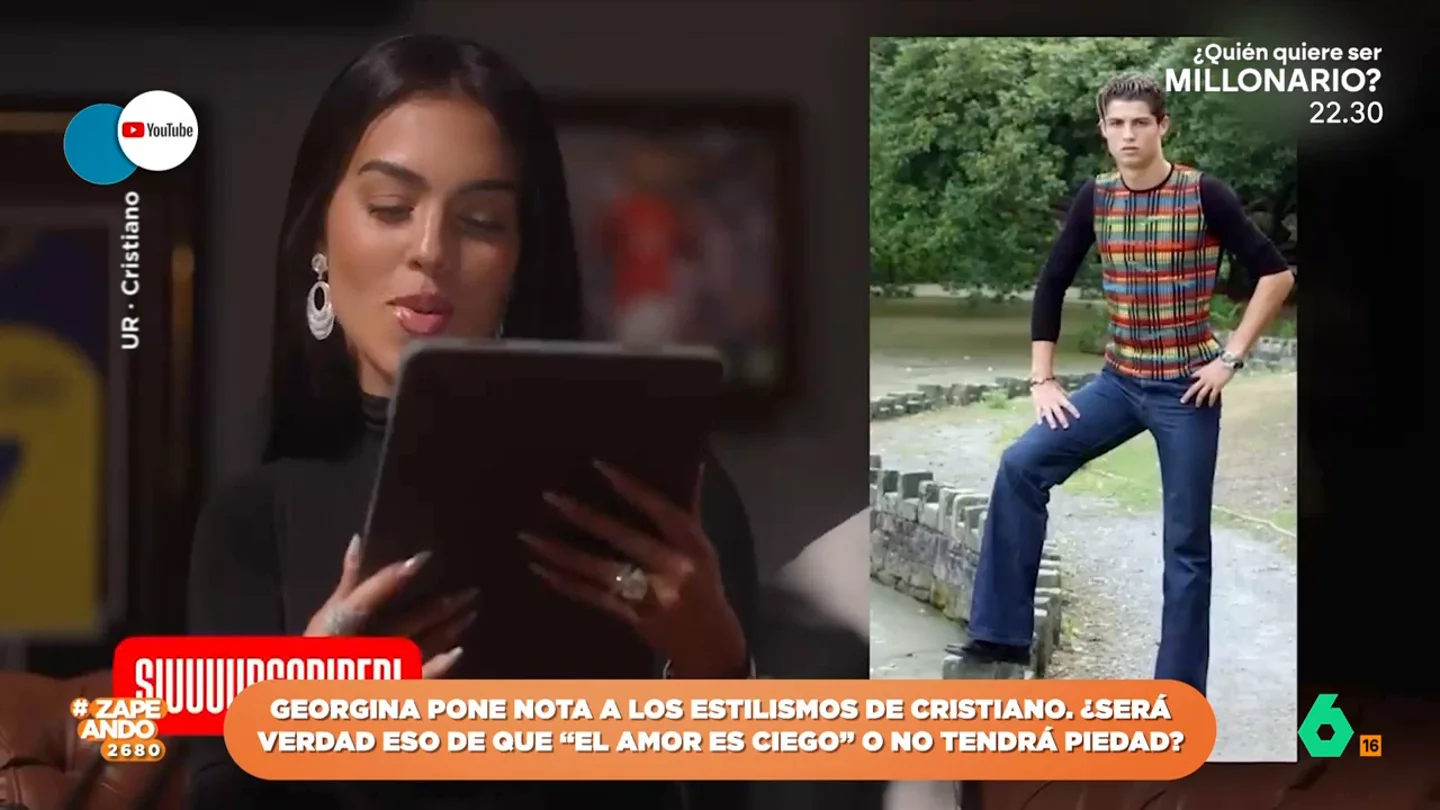 Georgina Rodríguez puntúa los looks de Cristiano Ronaldo: "Es como un quiero y no puedo" Georgina Rodríguez puntúa los looks de Cristiano Ronaldo: "Es como un quiero y no puedo"
