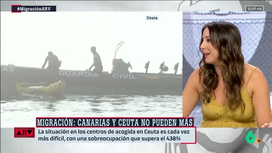 La periodista Gabriela Sánchez explica la realidad de "presión migratoria" de Ceuta: "Hemos visto a niños llegando nadando a la orilla" La periodista Gabriela Sánchez explica la realidad de "presión migratoria" de Ceuta: "Hemos visto a niños llegando nadando a la orilla"