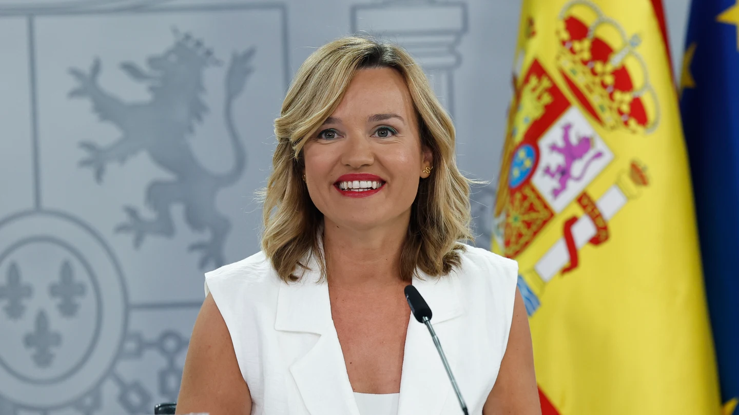 La portavoz y ministra de Educación, Pilar Alegría, durante la rueda de prensa posterior a la reunión del Consejo de Ministros La portavoz y ministra de Educación, Pilar Alegría, durante la rueda de prensa posterior a la reunión del Consejo de Ministros