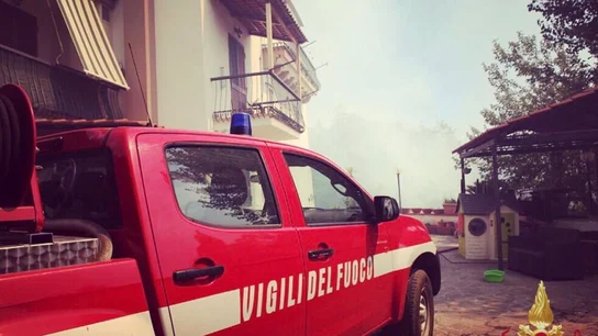 Un vehículo de los agentes de Vigili del Fuico, en una imagen de archivo Un vehículo de los agentes de Vigili del Fuico, en una imagen de archivo