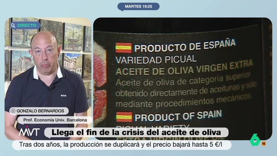 MVT La profecía (cumplida) de Gonzalo Bernardos sobre el precio del aceite de oliva: "Me dijeron de todo" MVT La profecía (cumplida) de Gonzalo Bernardos sobre el precio del aceite de oliva: "Me dijeron de todo"