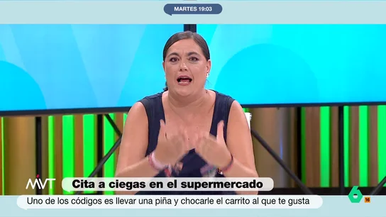 Loreto Ochando, sobre la piña boca abajo para ligar en los supermercados María Lamela explica en Más Vale Tarde algunos de los códigos que triunfan dentro de esa nueva tendencia de ligar en supermercados, con la hora entre las 19:00 y las 20:00 como hora predilecta. La opinión de Loreto Ochando, en este vídeo.