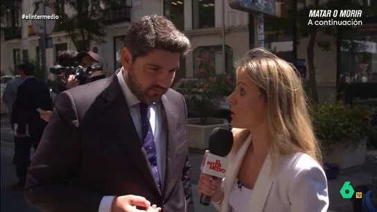 Fernando López Miras en contra del cargo europeo de Teresa Ribera: "Ha castigado a Murcia todo lo que ha podido" Fernando López Miras en contra del cargo europeo de Teresa Ribera: "Ha castigado a Murcia todo lo que ha podido"