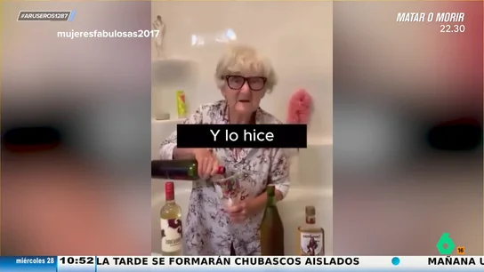 Un médico le sugiere a una anciana por su edad poner una barra de apoyo en su baño y lo hace "a su manera" Un médico le sugiere a una anciana por su edad poner una barra de apoyo en su baño y lo hace "a su manera"