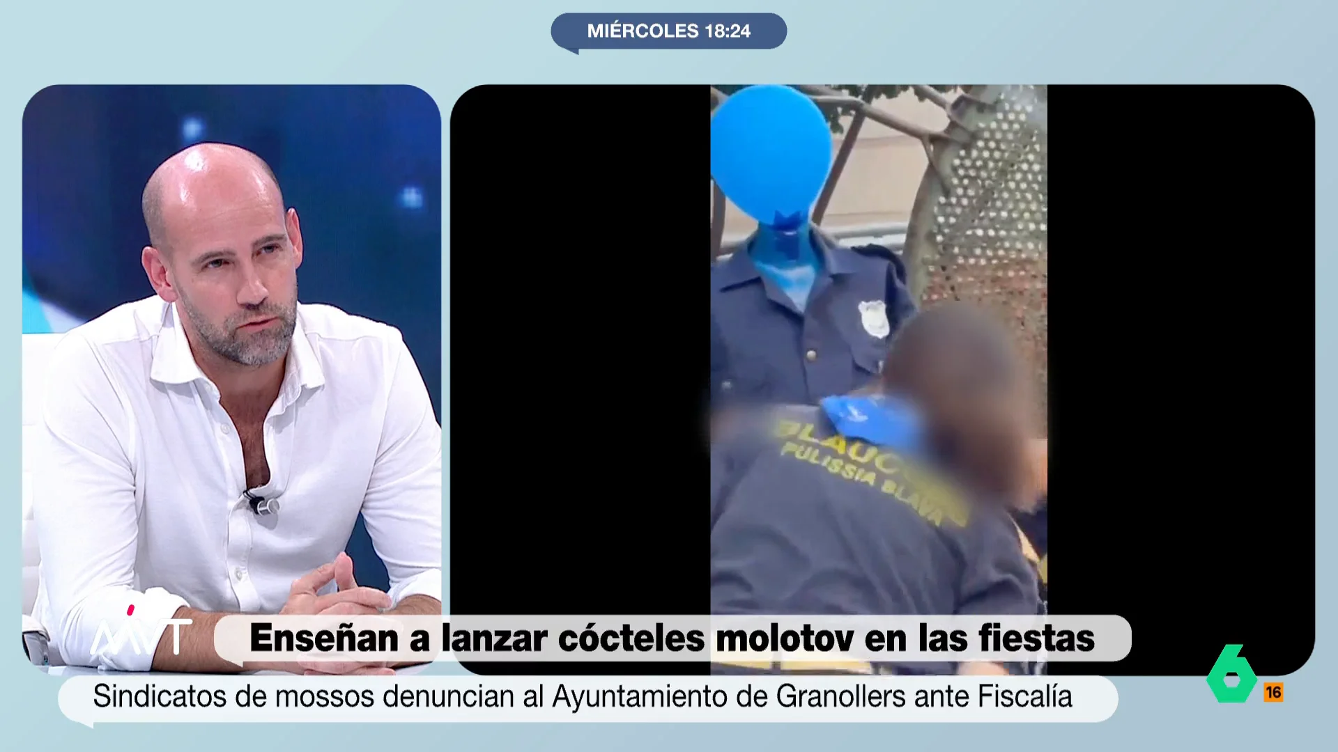 Gonzalo Miró analiza la polémica actividad de las fiestas de Granollers que animaba a los niños a lanzar cócteles molotov a la Policía, así como las disculpas de los organizadores: "Es una recogida de cable épica, pero hay que depurar responsabilidades".