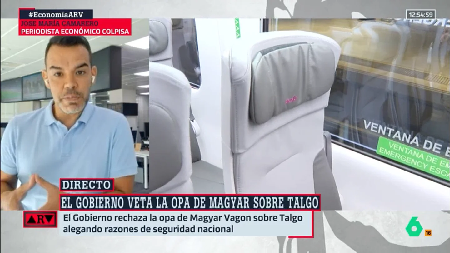 ARV-¿Por qué el Gobierno ha vetado la OPA de Magyar sobre Talgo? Camarero responde ARV-¿Por qué el Gobierno ha vetado la OPA de Magyar sobre Talgo? Camarero responde