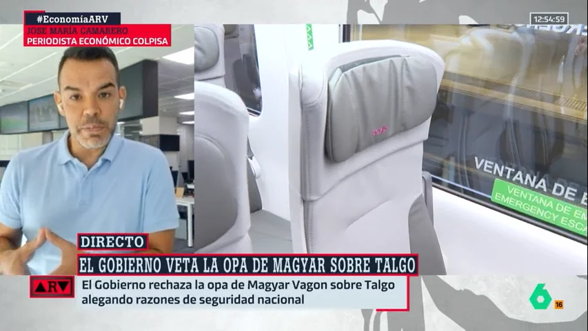 ARV-¿Por qué el Gobierno ha vetado la OPA de Magyar sobre Talgo? Camarero responde