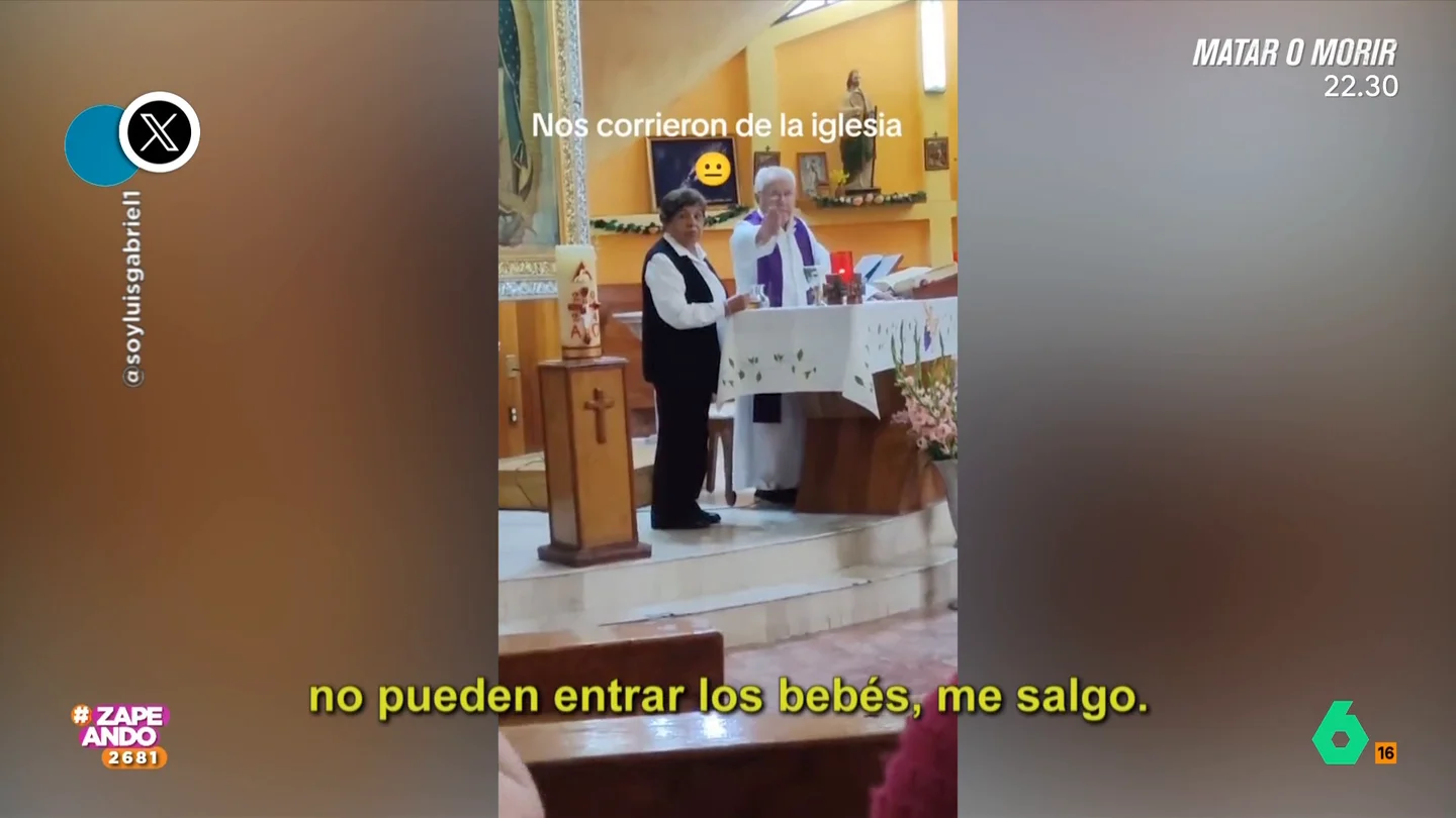 Polémica en una iglesia de México: un cura quiere echar a una mujer porque su bebé está haciendo ruido La chica decidió responder muy enfadada a la petición del sacerdote. "Por gente como usted la gente deja de ir a las iglesias", le dijo ella.