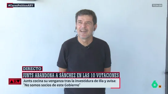Sergi Sol, tras el "no" de Junts a las 10 propuestas de Sánchez en el Congreso: "A nadie le sorprende que se alíe con el PP" Sergi Sol, tras el "no" de Junts a las 10 propuestas de Sánchez en el Congreso: "A nadie le sorprende que se alíe con el PP"
