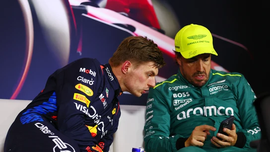 Max Verstappen y Fernando Alonso Max Verstappen y Fernando Alonso