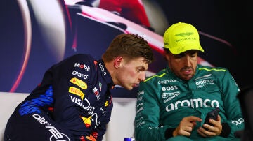 Max Verstappen y Fernando Alonso