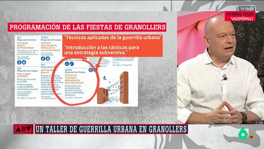 La reacción de Gabi Sanz al taller de 'cócteles Molotov' de Granollers: "Es una aberración, ¿qué sentido tienen estas actividades?" La reacción de Gabi Sanz al taller de 'cócteles Molotov' de Granollers: "Es una aberración, ¿qué sentido tienen estas actividades?"