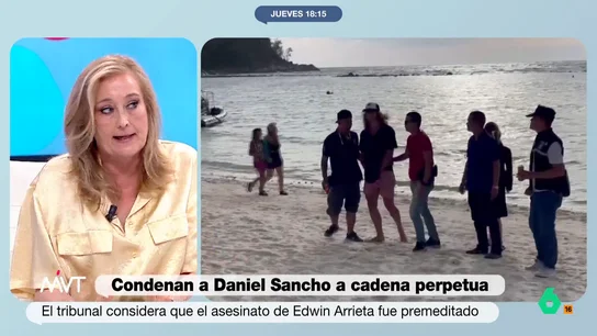 Elisa Beni, sobre la sentencia de Daniel Sancho: "En España lo habrían condenado por asesinato" Elisa Beni, sobre la sentencia de Daniel Sancho: "En España lo habrían condenado por asesinato"