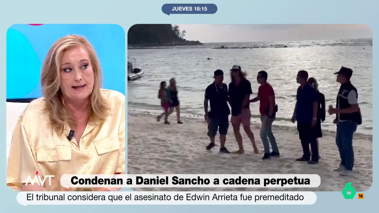 Elisa Beni, sobre la sentencia de Daniel Sancho: "En España lo habrían condenado por asesinato" Elisa Beni, sobre la sentencia de Daniel Sancho: "En España lo habrían condenado por asesinato"