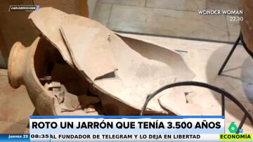 Un niño de cuatro años rompe un jarrón de 3.500 años en un museo de historia de Israel: "Los niños, bien agarraditos"