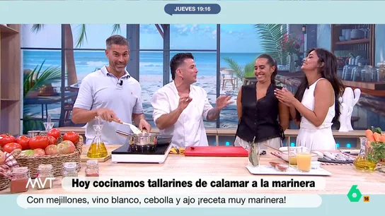 Rifirrafe entre Marina Valdés y Pablo Ojeda por los mejillones y las clóchinas, ¿qué prefiere el nutricionista? Rifirrafe entre Marina Valdés y Pablo Ojeda por los mejillones y las clóchinas, ¿qué prefiere el nutricionista?