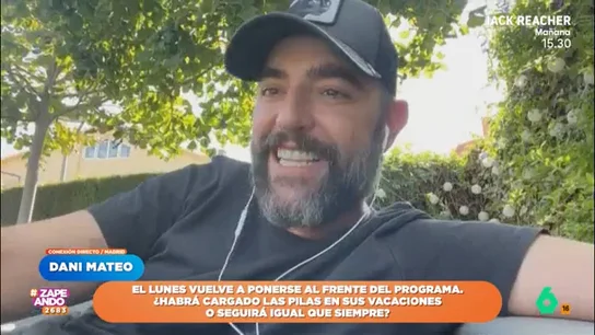 Dani Mateo vuelve a Zapeando el próximo lunes: "Es un día triste para mí" El presentador habitual del programa vespertino de laSexta anuncia su vuelva la próxima semana. ¿Cómo se enfrenta al fin de sus vacaciones? No te lo pierdas en el vídeo principal.