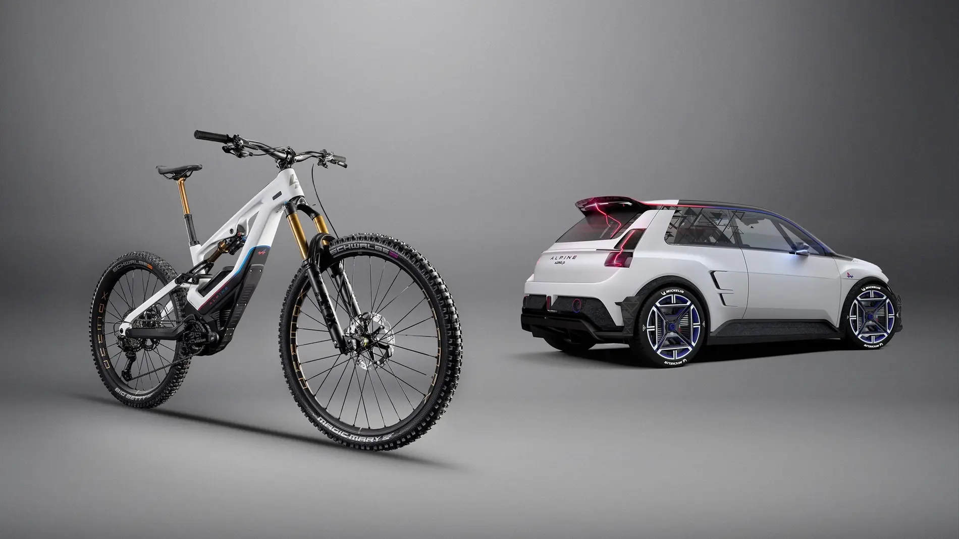 Lapierre y Alpine lanzan una bici eléctrica de montaña inspirada en el modelo de coche A290 beta Lapierre y Alpine lanzan una bici eléctrica de montaña inspirada en el modelo de coche A290 beta