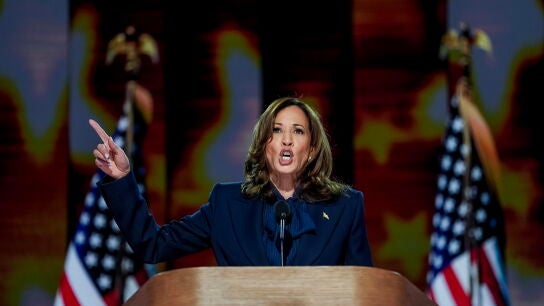 Foto de archivo de la vicepresidenta de EEUU Kamala Harris.