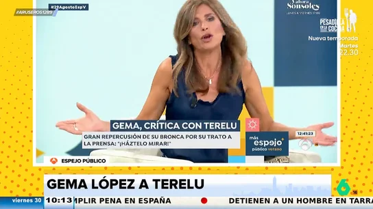 Gema López, crítica con Terelu: "Ha sido borde y soberbia siempre, la hemos tapado y defendido muchas veces" Gema López, crítica con Terelu: "Ha sido borde y soberbia siempre, la hemos tapado y defendido muchas veces"