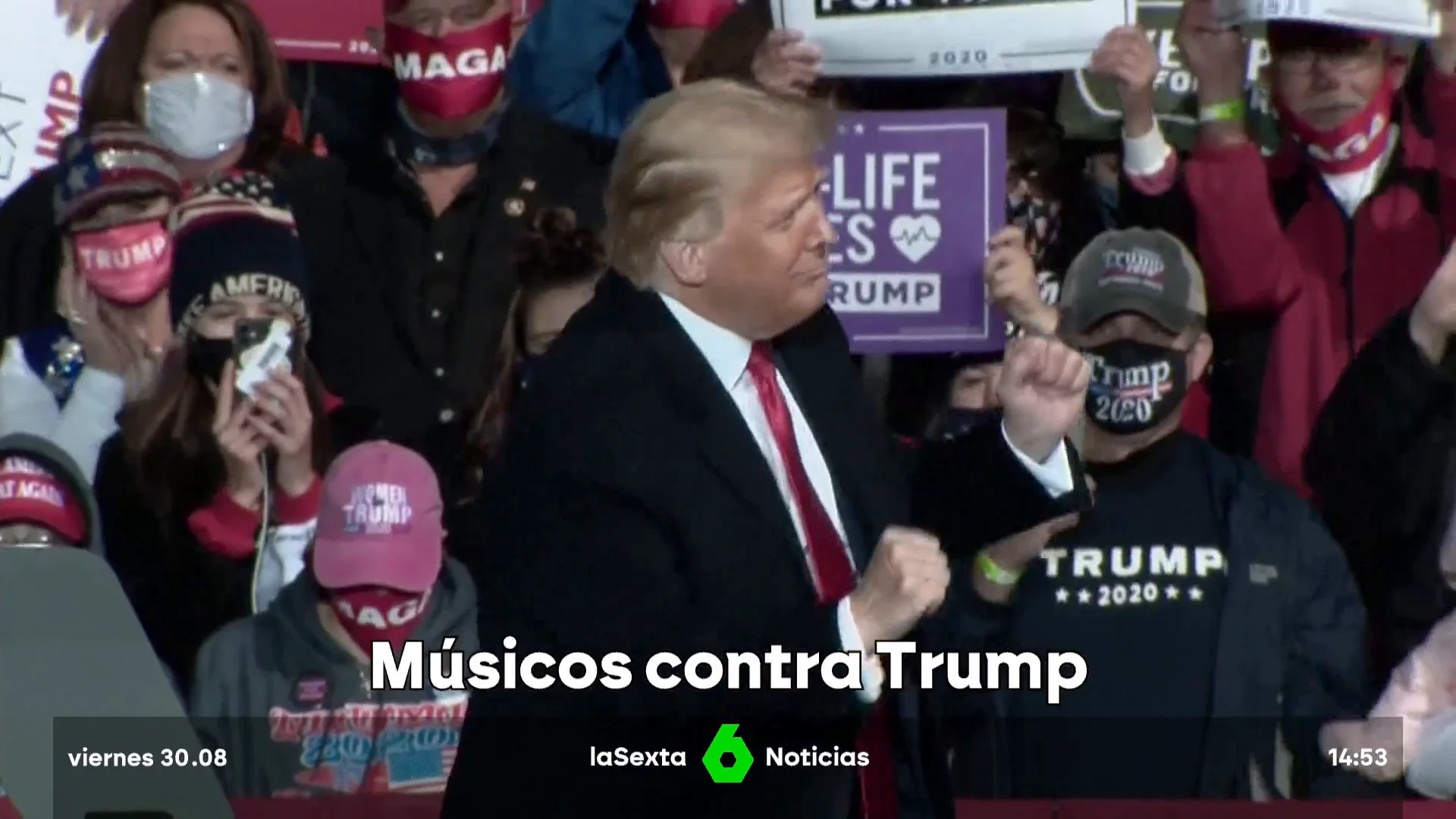 músicos contra Trump