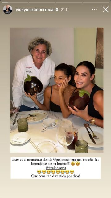 Eva Longoria y Vicky Martín Berrocal con Chef Pepa Muñoz 