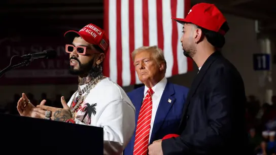 Anuel y Justin Quiles ponen el ritmo en la vuelta de Trump a Pensilvania tras su intento de asesinato El expresidente Donald Trump regresa a Pensilvania tras su atentado