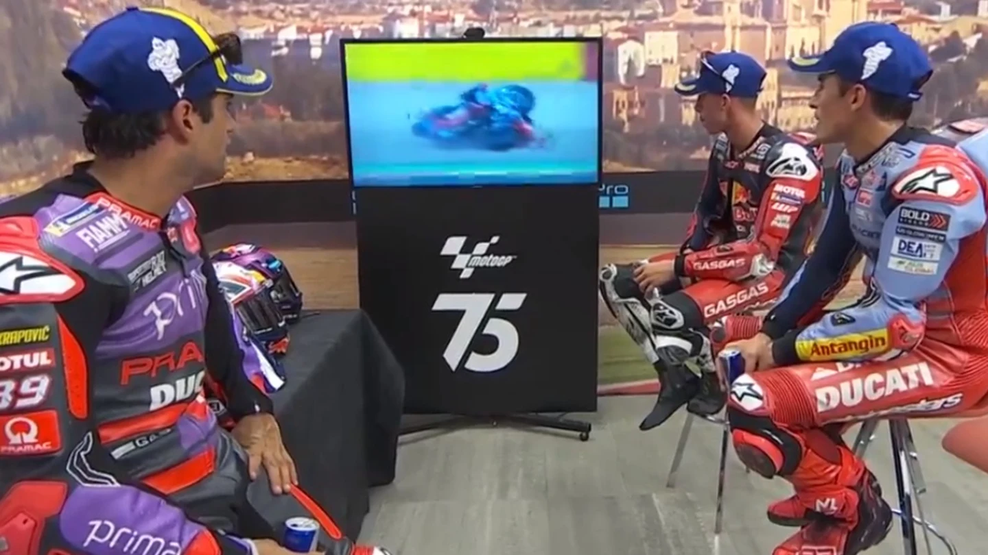 Jorge Martín, Marc Márquez y Pedro Acosta Jorge Martín, Marc Márquez y Pedro Acosta