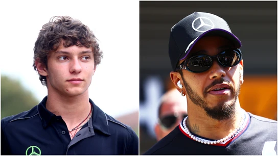 Andrea Kimi Antonelli y Lewis Hamilton Andrea Kimi Antonelli y Lewis Hamilton