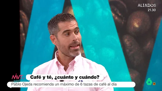 El nutricionista Pablo Ojeda recomienda un máximo de seis tazas de café al día El nutricionista Pablo Ojeda recomienda un máximo de seis tazas de café al día
