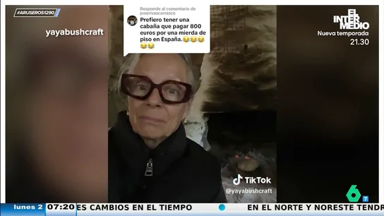 Una mujer decide construir una cabaña tras negarse a pagar 500 euros de alquiler: "Es un robo a mano armada" Una mujer decide construir una cabaña tras negarse a pagar 500 euros de alquiler: "Es un robo a mano armada"