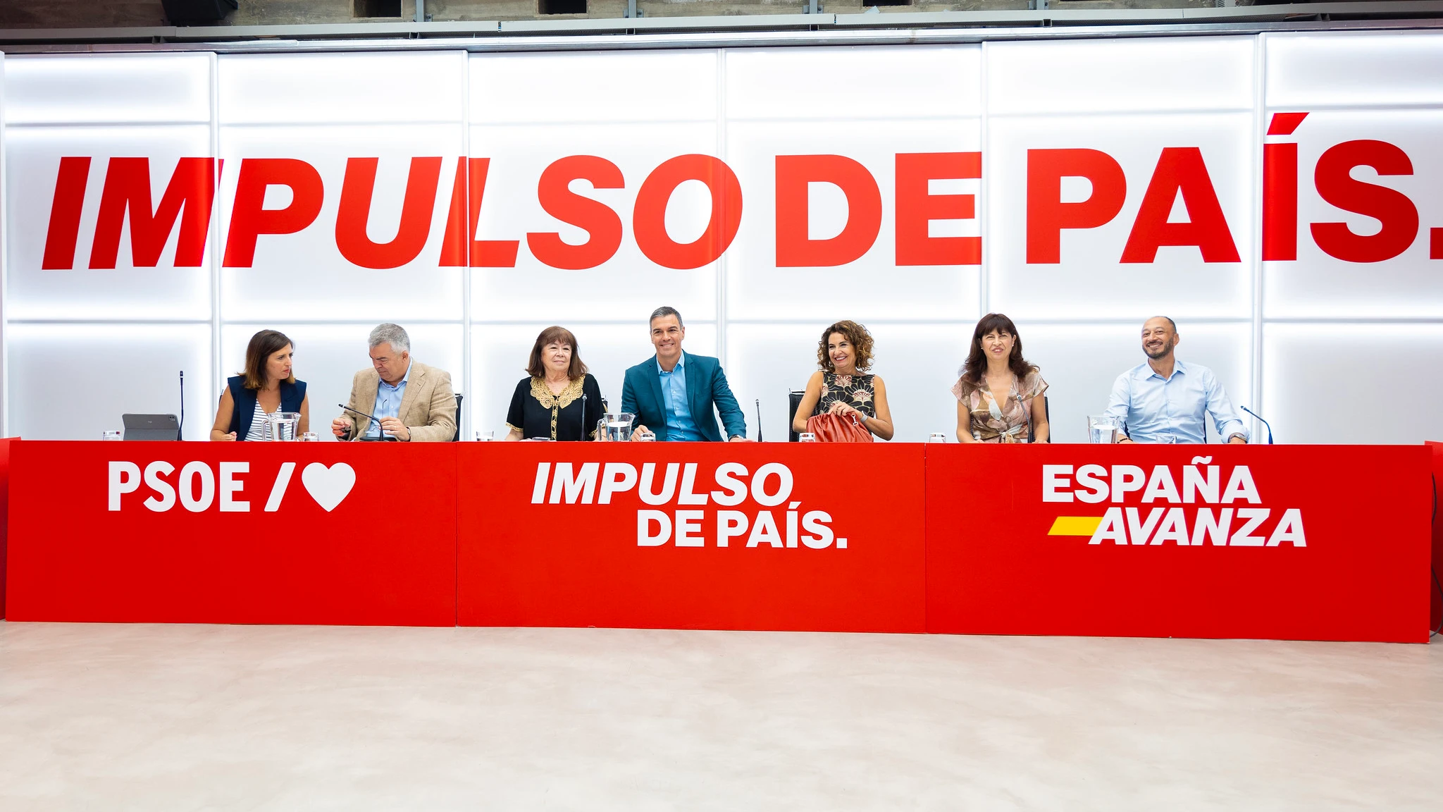 Reunión de la Comisión Ejecutiva Federal del PSOE en la sede Ferraz.