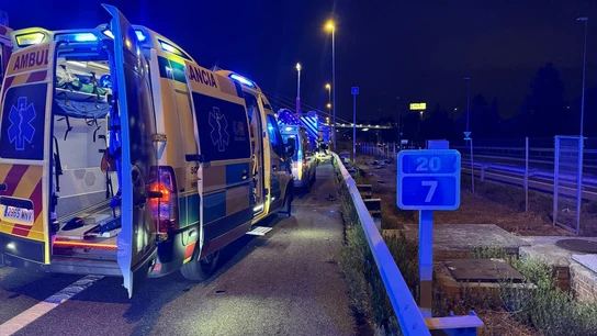 Imagen de archivo del accidente de tráfico en Las Rozas, Madrid. Imagen de archivo del accidente de tráfico en Las Rozas, Madrid.