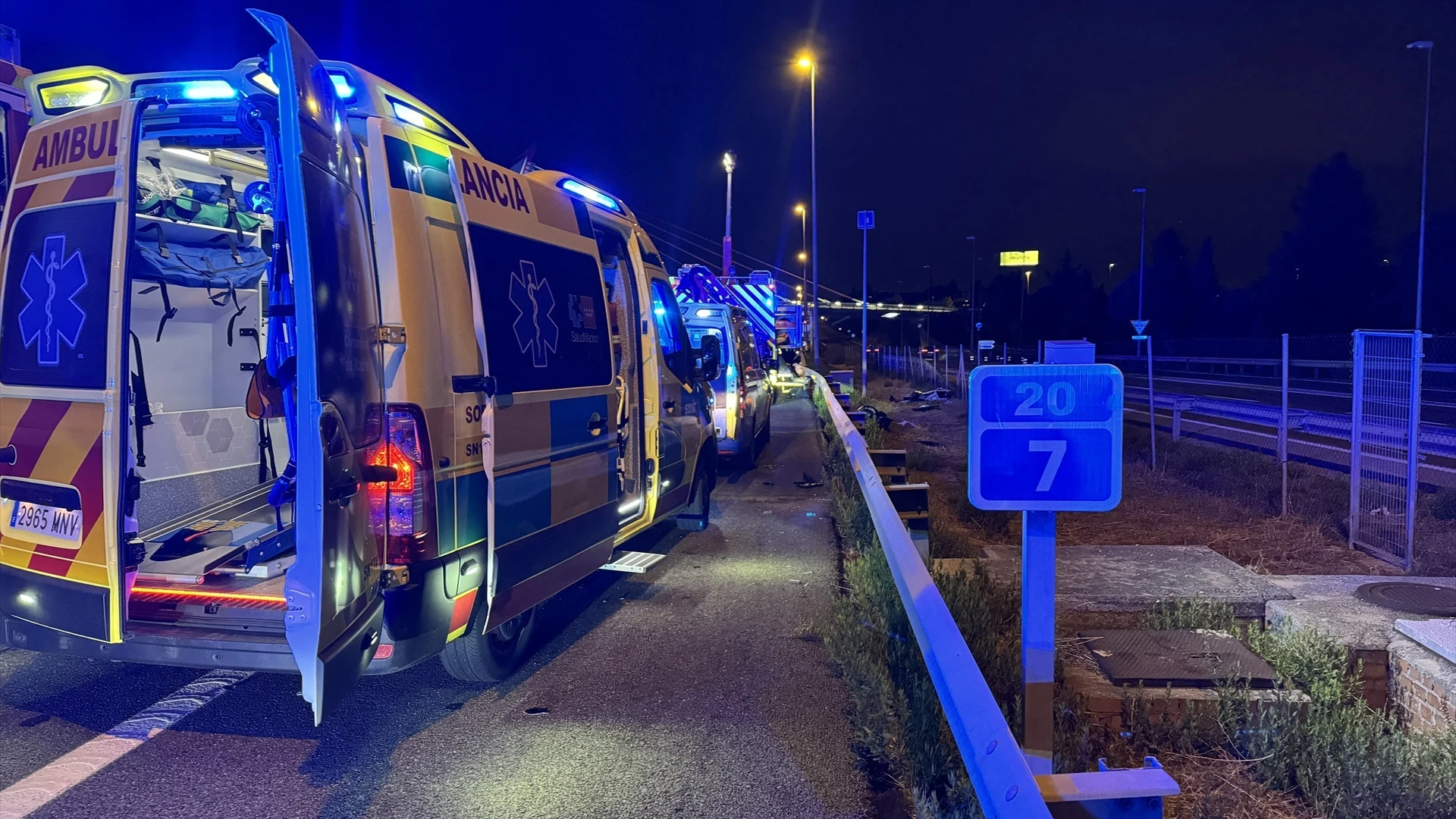 Imagen de archivo del accidente de tráfico en Las Rozas, Madrid.