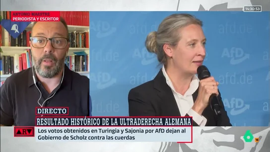 ARV- Maestre analiza la situación en Alemania: "El cordón sanitario discursivo ha volado hace tiempo" ARV- Maestre analiza la situación en Alemania: "El cordón sanitario discursivo ha volado hace tiempo"