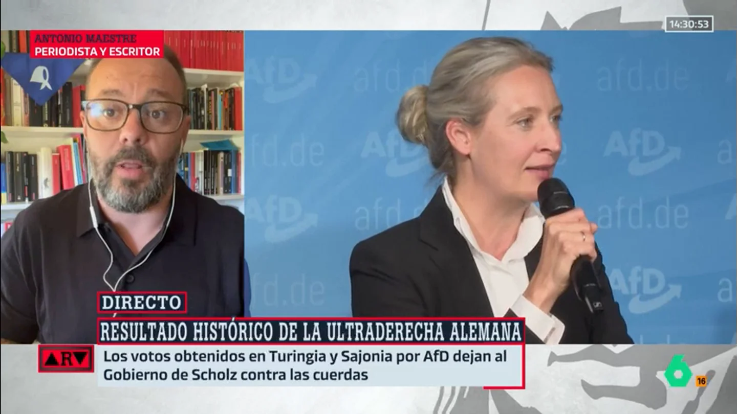 ARV- Maestre analiza la situación en Alemania: "El cordón sanitario discursivo ha volado hace tiempo" ARV- Maestre analiza la situación en Alemania: "El cordón sanitario discursivo ha volado hace tiempo"