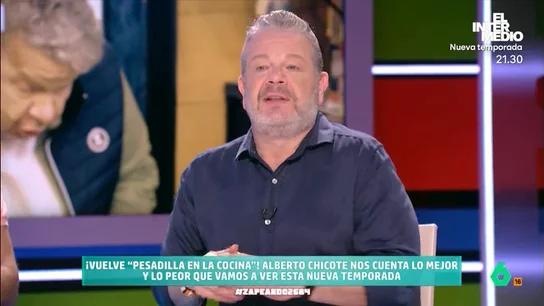 Alberto Chicote confiesa qué es lo que más 'grima' le da en una cocina: "Ya no sé qué es lo peor" 'Pesadilla en la cocina' ha hecho que el cocinero se enfrente a plagas de insectos, suciedad en exceso y, sobre todo, graves conflictos entre el personal de los restaurantes a los que ha acudido con el programa.