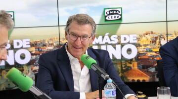 Alberto Núñez Feijóo durante la entrevista en Onda Cero