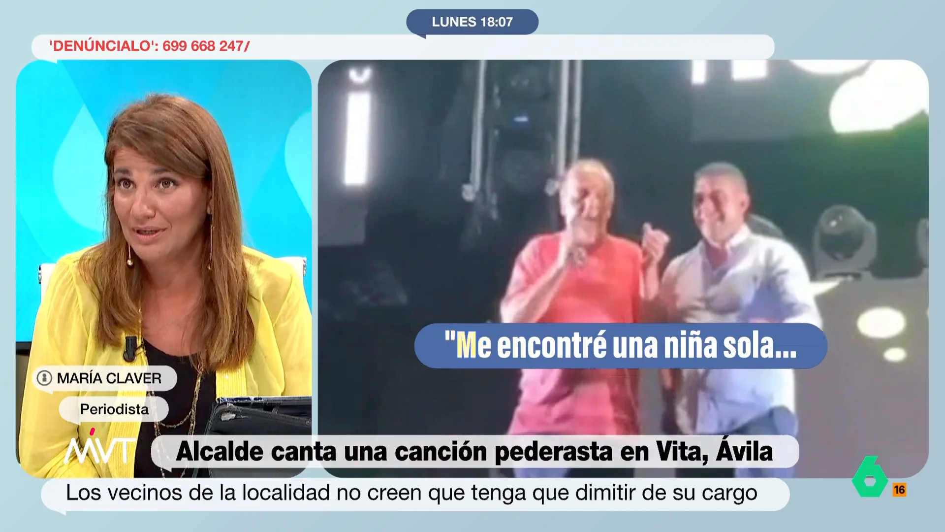 María Claver, sobre el alcalde de Vita