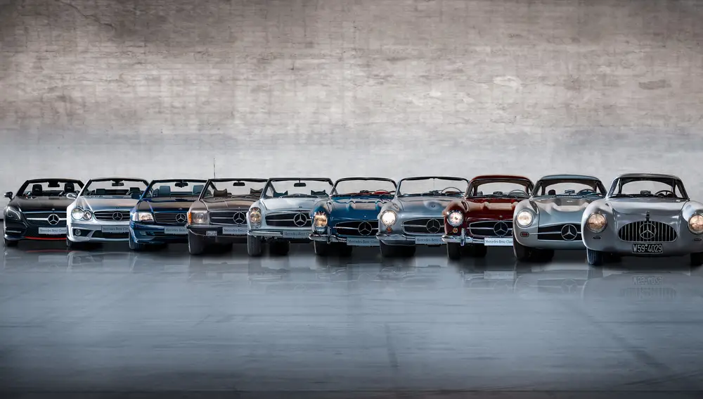 Evolución de la gama SL de Mercedes Benz Evolución de la gama SL de Mercedes Benz