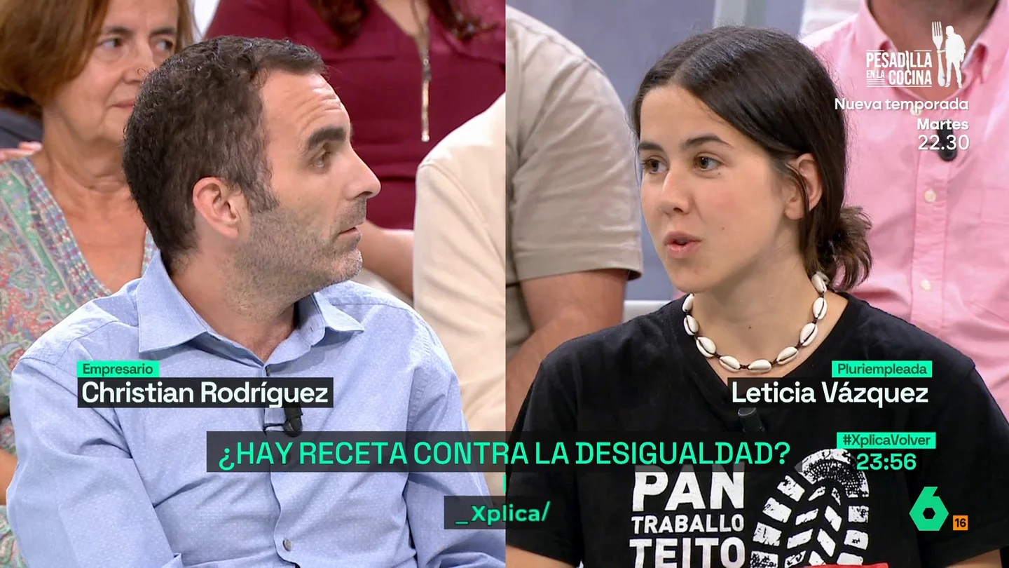 La aplaudida respuesta de una joven precaria a un empresario: "Alguien va a hacer tu trabajo por menos que tú y es a quien eligen" La aplaudida respuesta de una joven precaria a un empresario: "Alguien va a hacer tu trabajo por menos que tú y es a quien eligen"