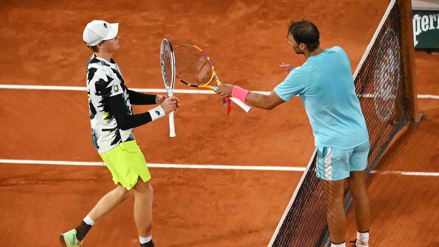 Jannik Sinner y Rafa Nadal Jannik Sinner y Rafa Nadal