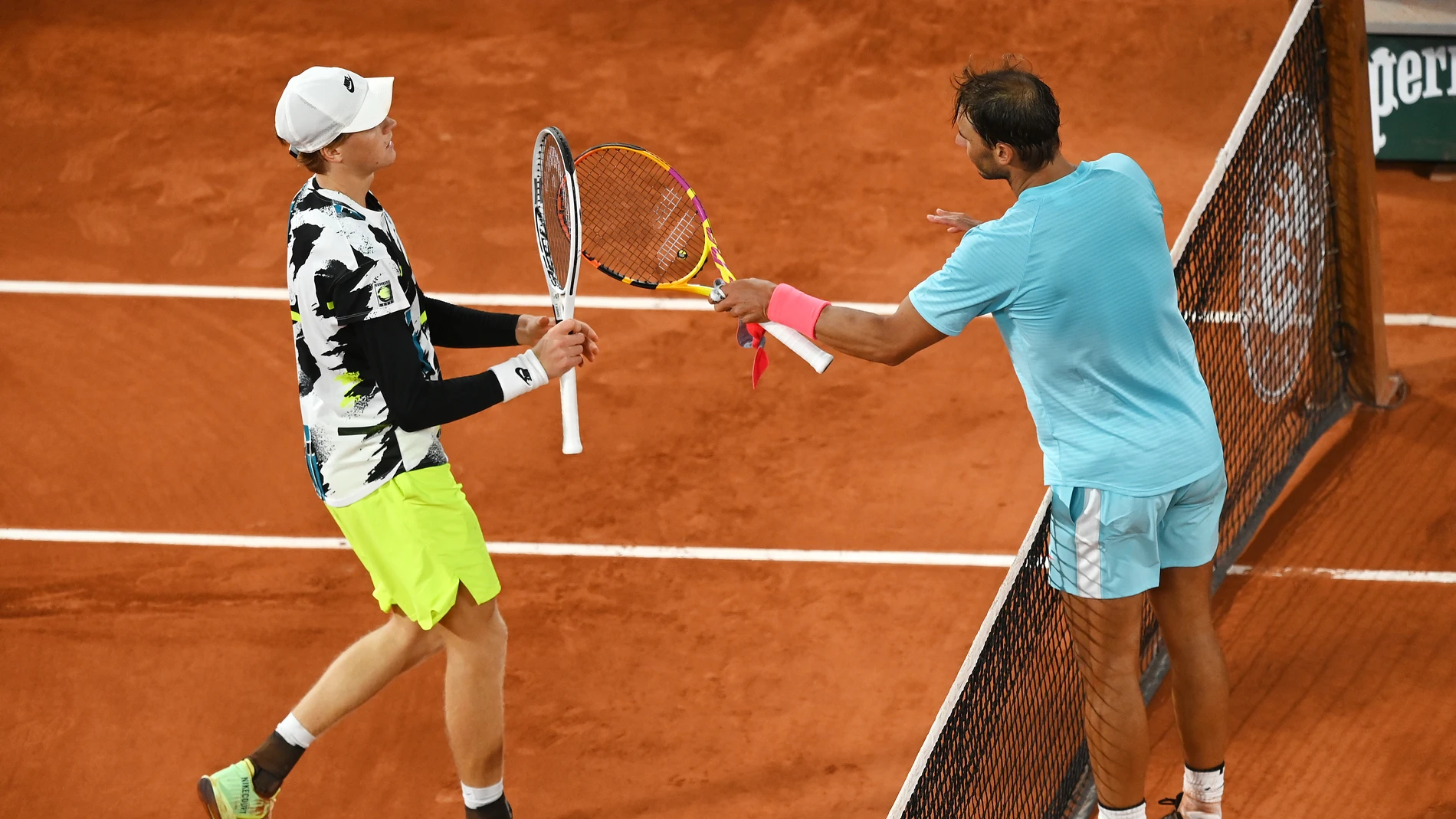 Jannik Sinner y Rafa Nadal