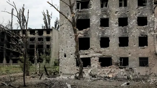 Edificio destruido tras un ataque ruso en el región de Donetsk, en una imagen de archivo. Edificio destruido tras un ataque ruso en el región de Donetsk, en una imagen de archivo.