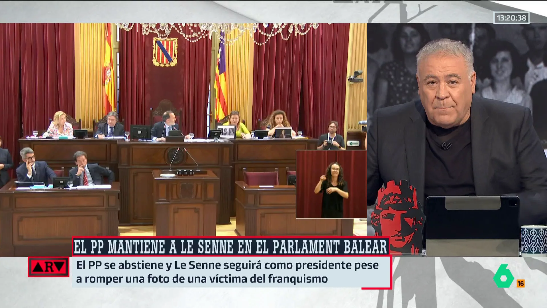 ARV-Ferreras: "Hay que venir aprendido de casa. Romper fotografías de víctimas del franquismo no está bien"