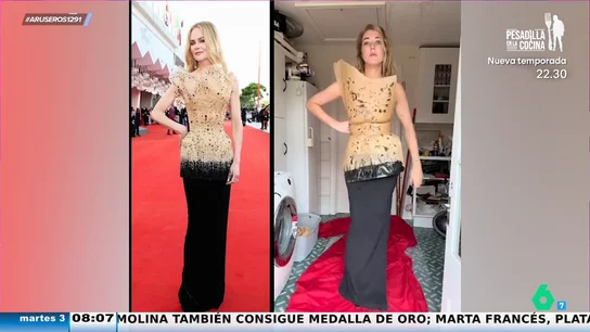 El viral en el que una tiktoker te enseña a hacer en casa el corsé de Nicole Kidman en el Festival de Venecia El viral en el que una tiktoker te enseña a hacer en casa el corsé de Nicole Kidman en el Festival de Venecia