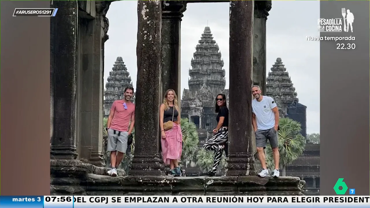 Paula del Fraile muestra las fotos de sus vacaciones con José Yélamo y Roberto Leal en Camboya